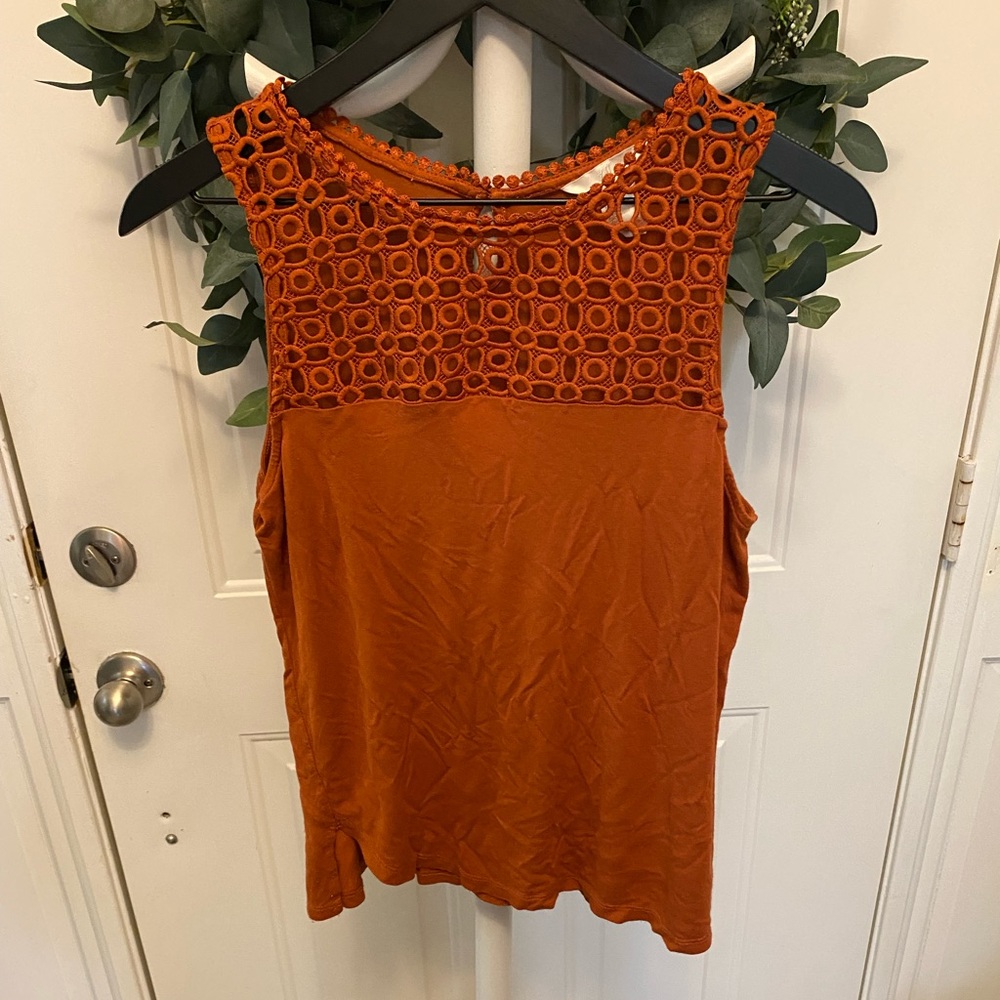 H&M Crochet Sleeveless Top Tank Top S